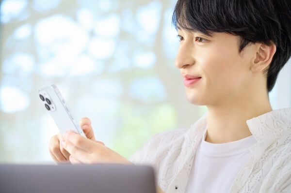 男性 スマートフォン 注文