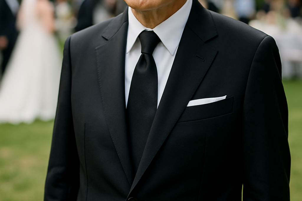 ブラックスーツの男性