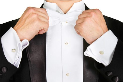 燕尾服着用する画像