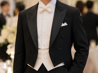 燕尾服を着た男性
