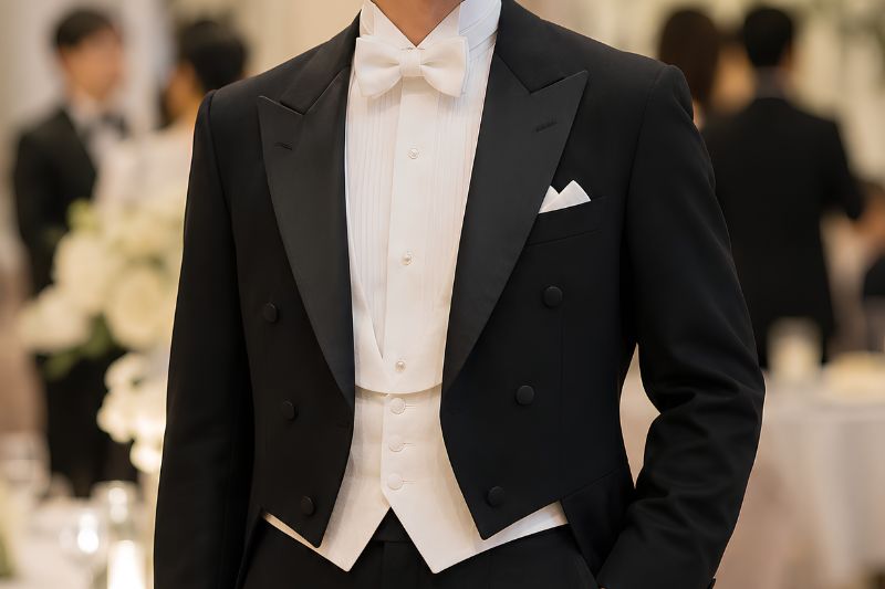 燕尾服を着た男性