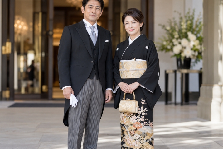 正装の男性と女性